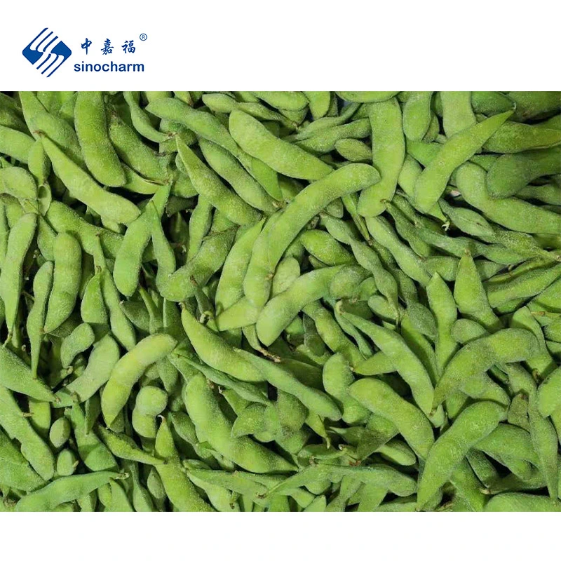 Sinocharm Green Healthy 75# Organic Fresh IQF Cooked Soybean Frozen Edamame Kernels with Brc