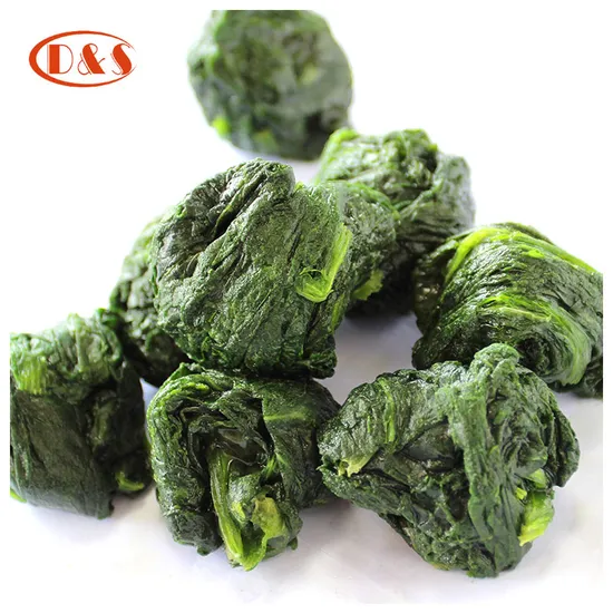 최고 판매율을 자랑하는 고품질 냉동 IQF 시금치 슬라이스